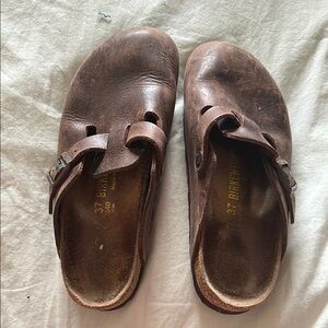 Birkenstock Boston dark leather